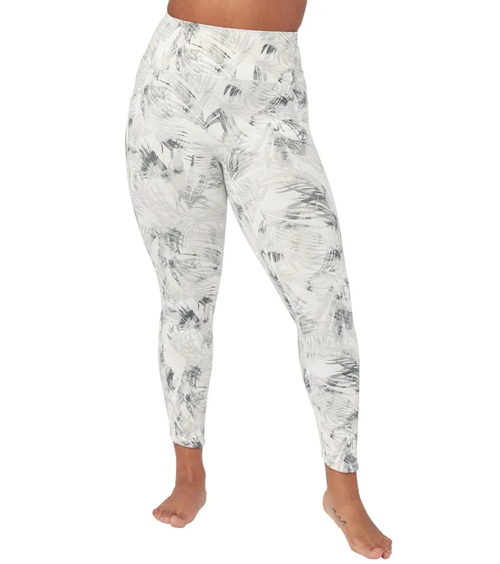Manduka Pro High Waisted 7/8 Yoga Leggings Grey Tropics / XS