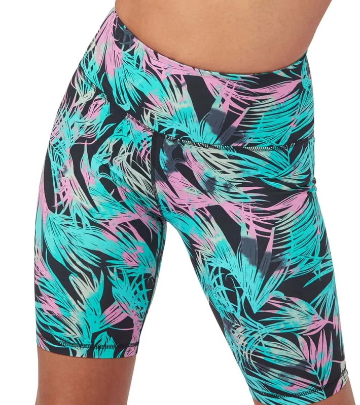 Manduka Pro High Waisted Biker Yoga Shorts Black Tropics / M