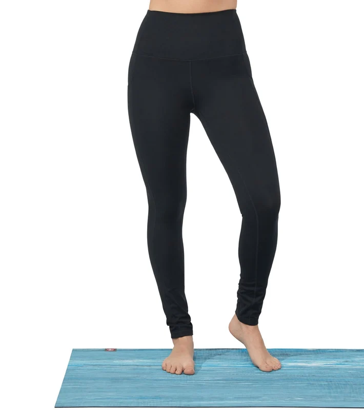 Manduka Performance High Waisted Pocket Yoga Leggings Black / L