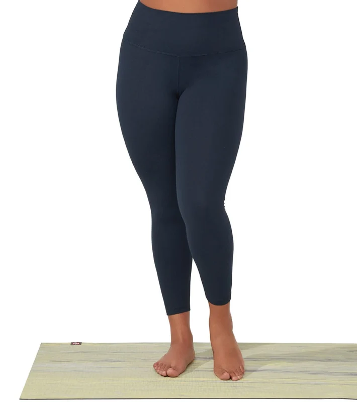 Manduka Foundation High Waisted 7/8 Yoga Leggings Dark Sapphire / M