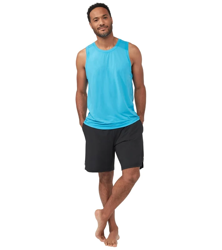 Manduka Men's Pro Tech Slim Fit Tank Dresden Blue / XL