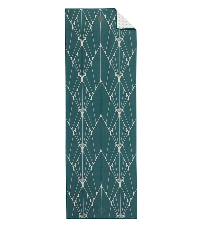 Manduka Yogitoes+ Repreve® Yoga Mat Towel, 71" Devotion Rainforest