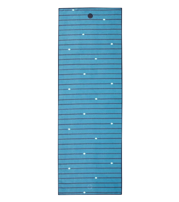 Manduka Yogitoes+ Repreve® Yoga Mat Towel, 71" Bio Stripe