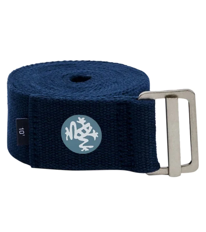 Manduka Align 10' Yoga Strap Blue Toad Tie Dye