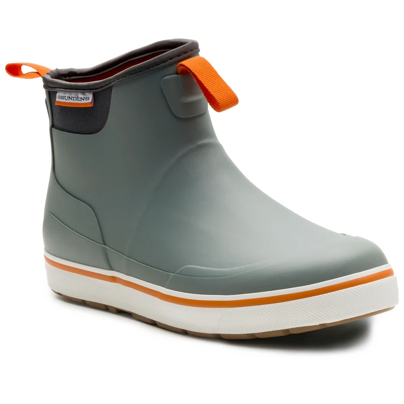 Grundens Men's Deck-Boss Ankle Boot Monument Grey / 14