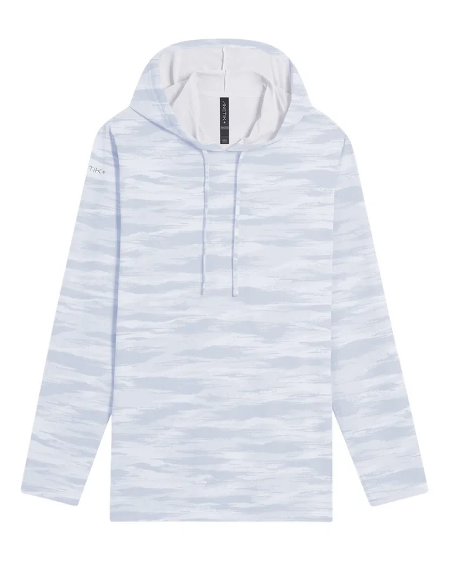 ANETIK MVLPRH6 Men's Low Pro Tech Camo Hooded Long Sleeve T-Shirt - Ice Camo White Blue-Light / Adult 3XL