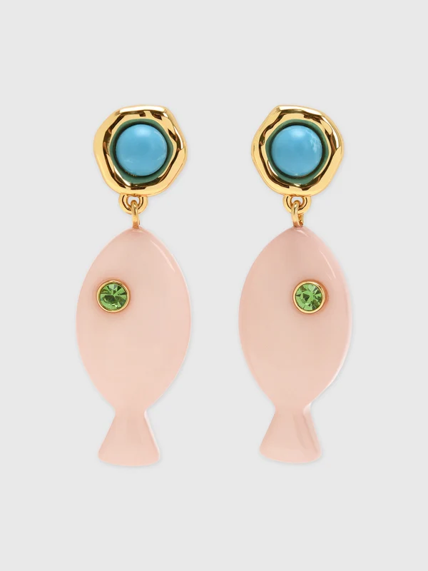 Mignonne Gavigan Liliana Earrings O/S / PINK