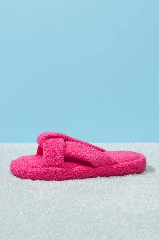 Juna Terry Slide Sandal - Rosewood Rosewood / 9 / 40