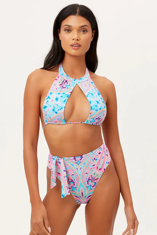 Cupid High Neck Bikini Top - Scarf Scarf / XS