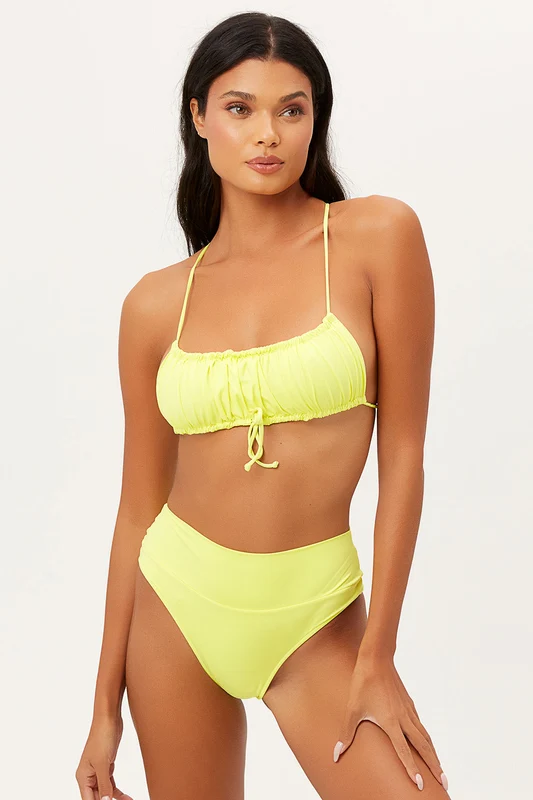Dreamy Bandeau Bikini Top - Lemonade Lemonade / XS