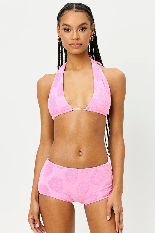 Julianne Floral Terry Bikini Top - Flowerchild Flowerchild / XXL