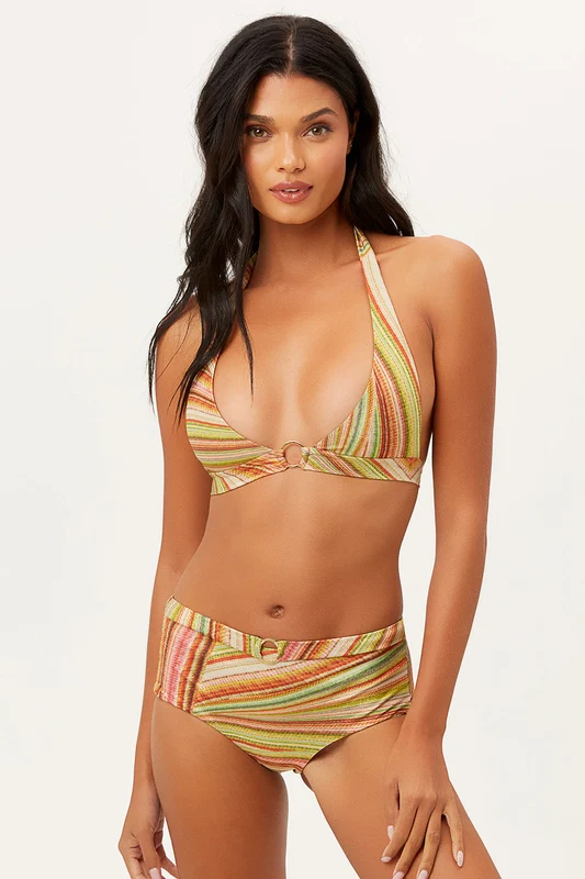 Eden Halter Bikini Top - Disco Yellow Disco Yellow / XL