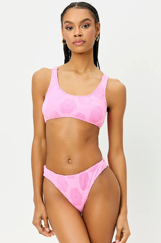 Connor Floral Terry Bikini Top - Flowerchild Flowerchild / XL