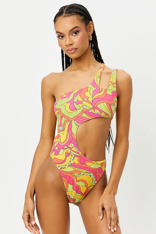 Makie Terry One Piece Swimsuit - Peace Terry Peace Terry / XS