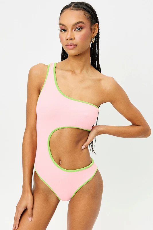 Cash Terry One Piece Swimsuit - Summer Melon Summer Melon / M