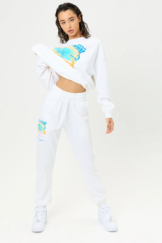 Frank Oversized Sweatpants - White Surfrider White Surfrider / XS