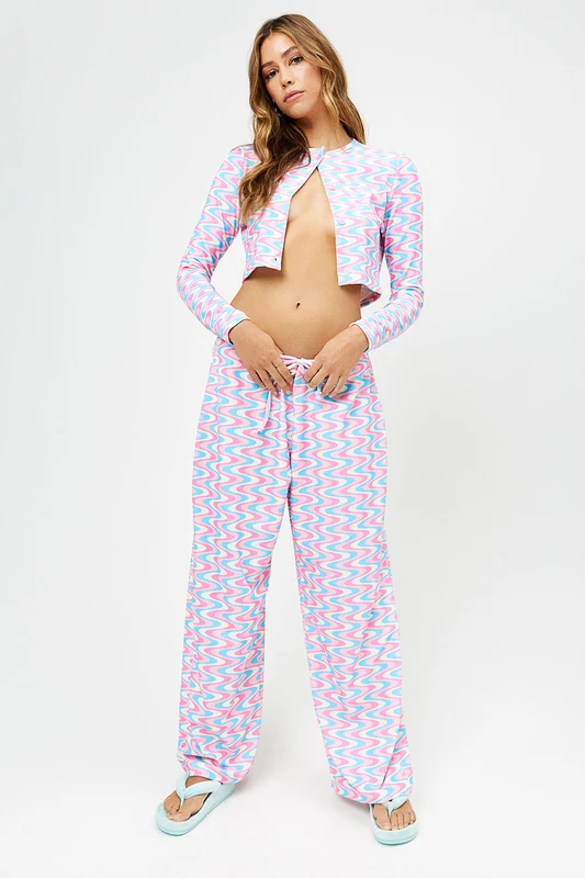 Michelle Low Rise Wide Leg Pants - Sister Swirl Sister Swirl / S