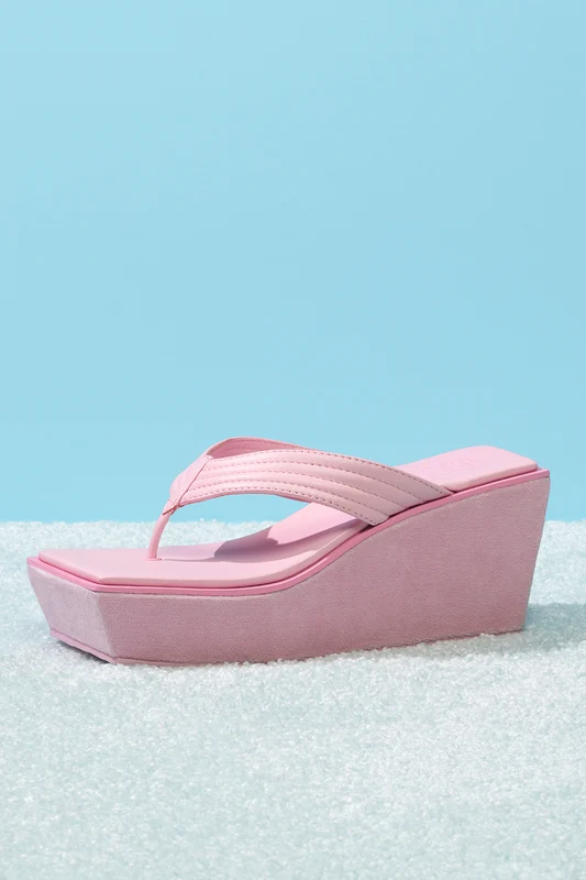 LA Girl Platform Flip Flop - Baby Pink Baby Pink / 5 / 36