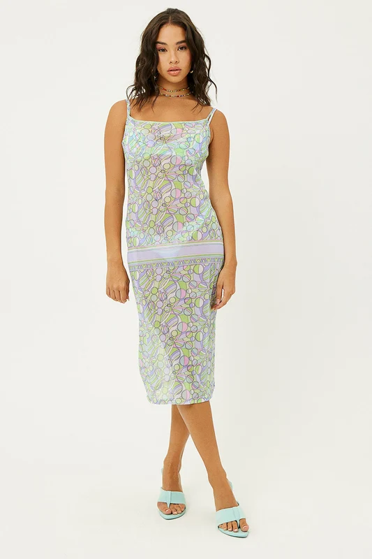 Dixie Mesh Dress - Vortex Vortex / XL