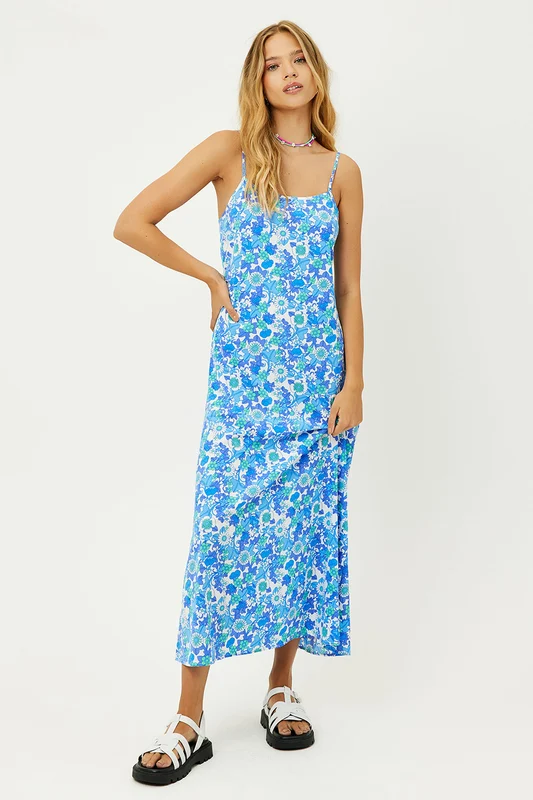 Isabel Floral Maxi Dress - Morning Glory Morning Glory / S
