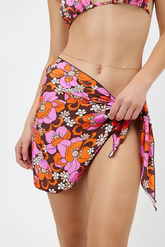 Paraiso Floral Wrap Sarong - Tropics Tropics / L