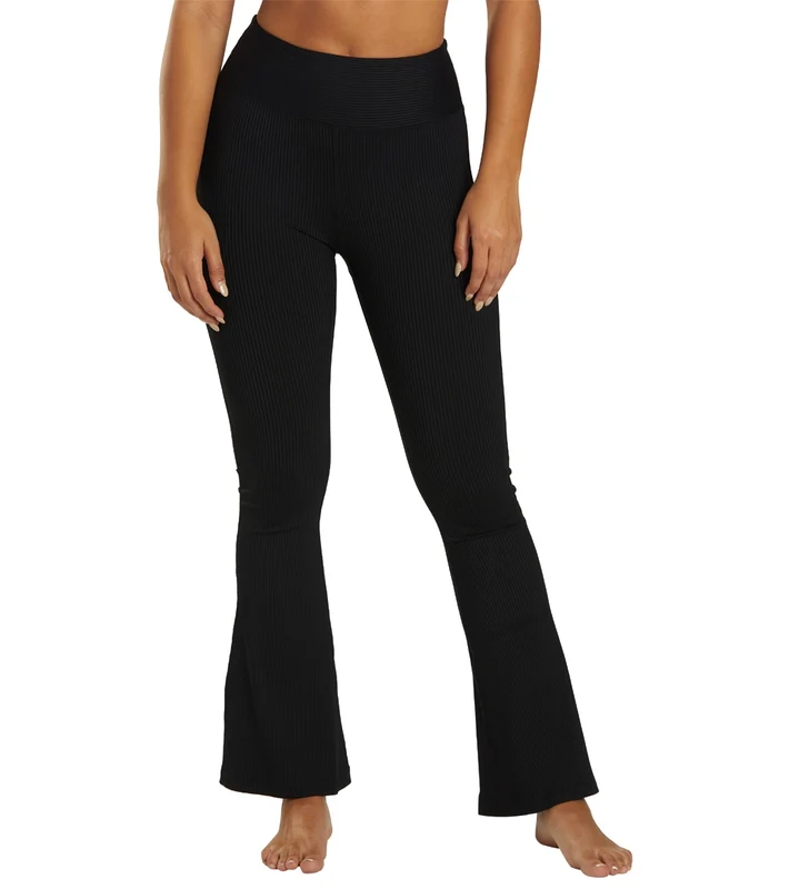 Year of Ours Ribbed Flair Leggings Black / M