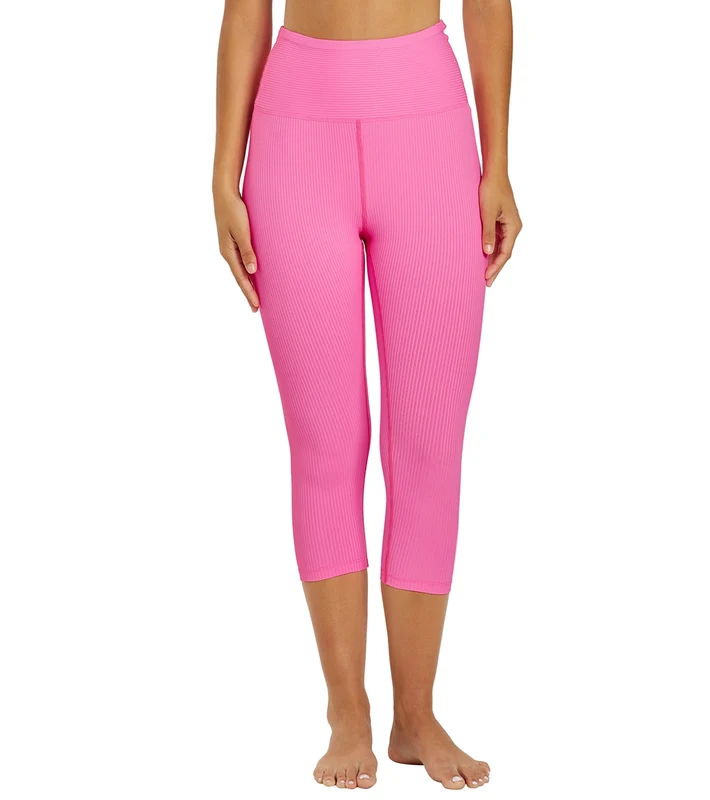Year of Ours Ribbed Capri Malibu Pink / M