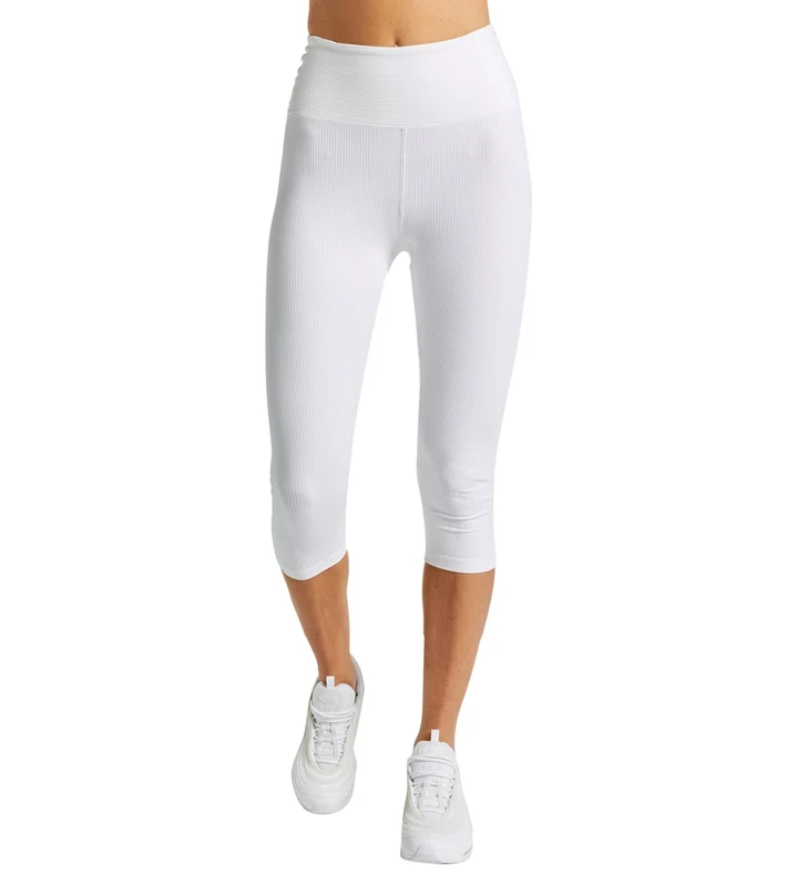 Year of Ours Ribbed Capri White / S