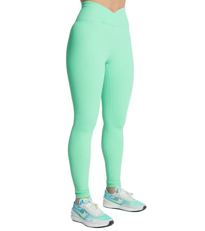 Year of Ours Ribbed Veronica Leggings Summer Green / L