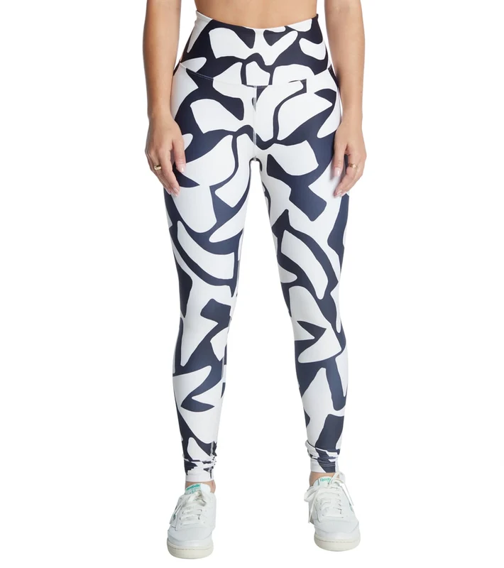Year of Ours Rio Giselle Leggings Black/Bone / L