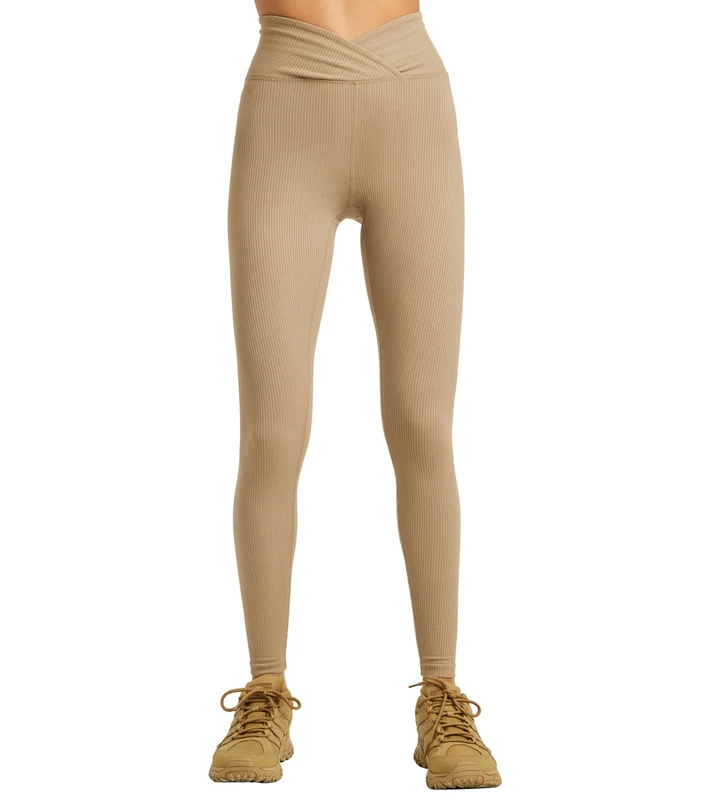 Year of Ours Ribbed Veronica Leggings Caribou / XS