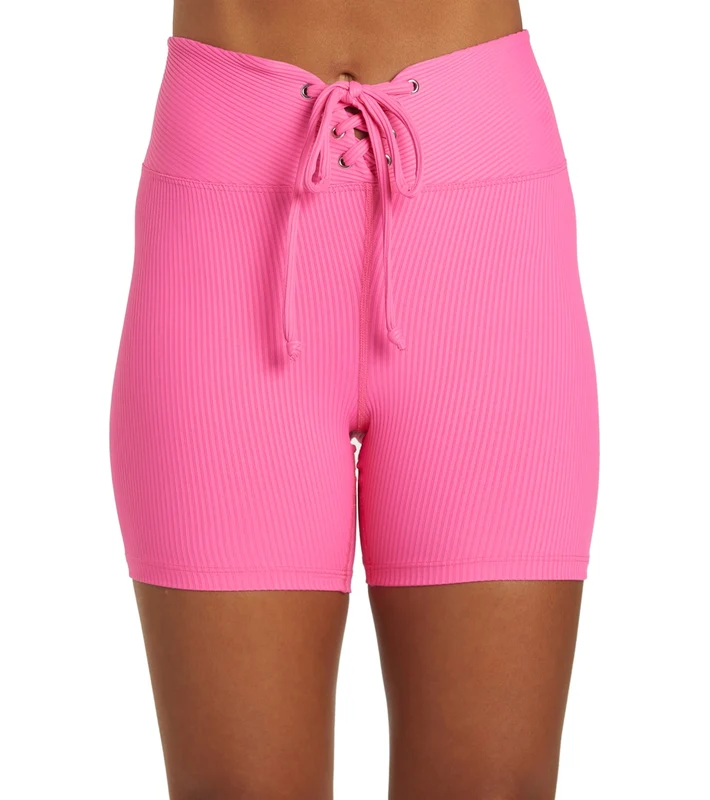 Year of Ours Football Biker Shorts Hot Pink / XS