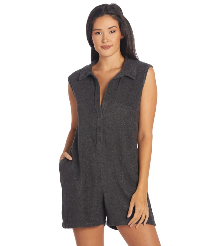Year of Ours Weekend Terry Romper Black / S
