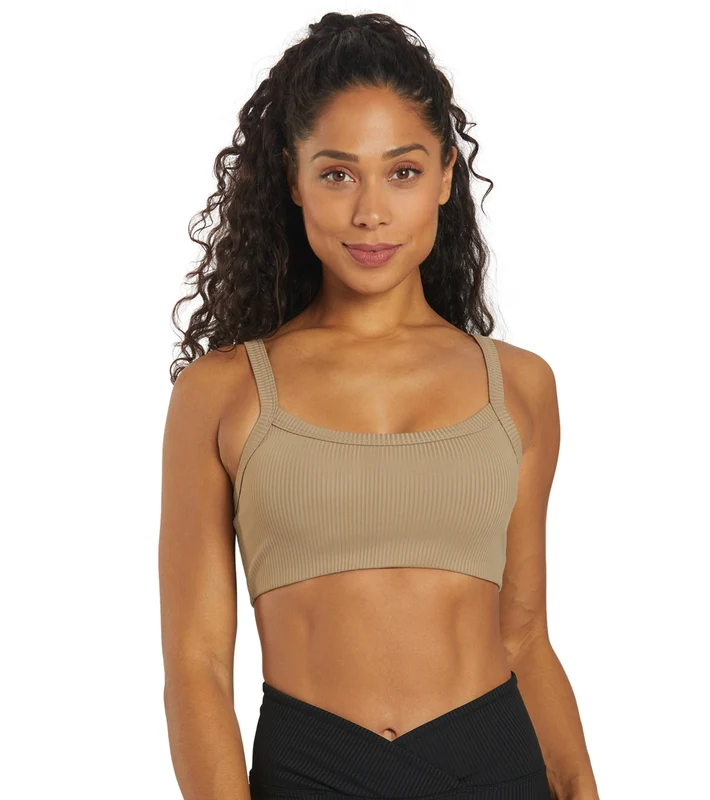 Year of Ours Ribbed Bralette 2.0 Caribou / S