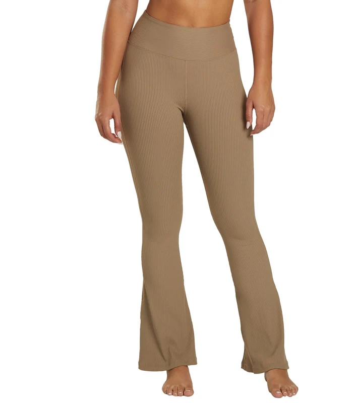 Year of Ours Ribbed Flair Leggings Caribou / S
