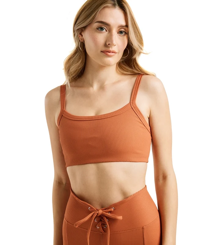 Year of Ours Ribbed Bralette 2.0 Terracota / M