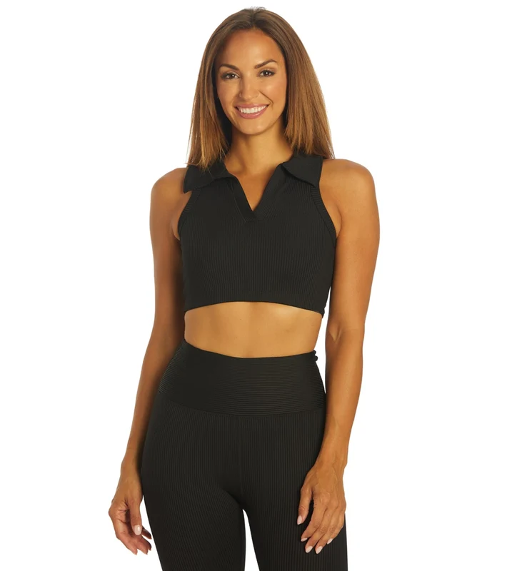 Year of Ours The Gabriela Rib Bra Black / XL