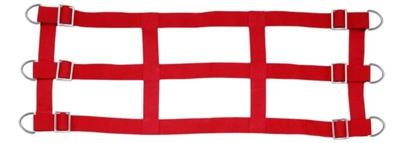 Gatsby Nylon Stall Guard with HD D-Rings Red / 36" - 48"