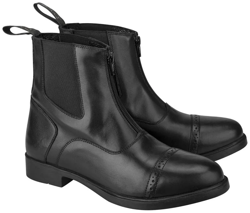 OEQ Kids CoreRide Leather Paddock Boot Black / 3