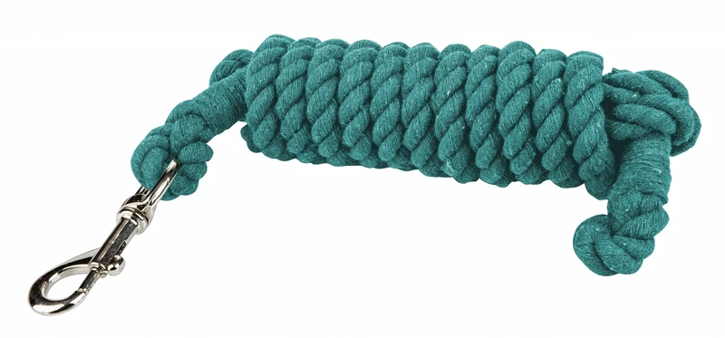 Gatsby Cotton 8ft Lead with Bolt Snap Turquoise / 8'