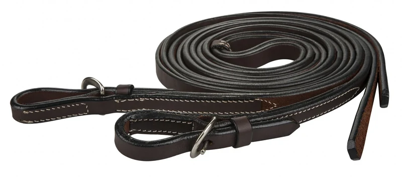 Tabelo Split Reins Buckle Ends Dark Oil / 7.5'