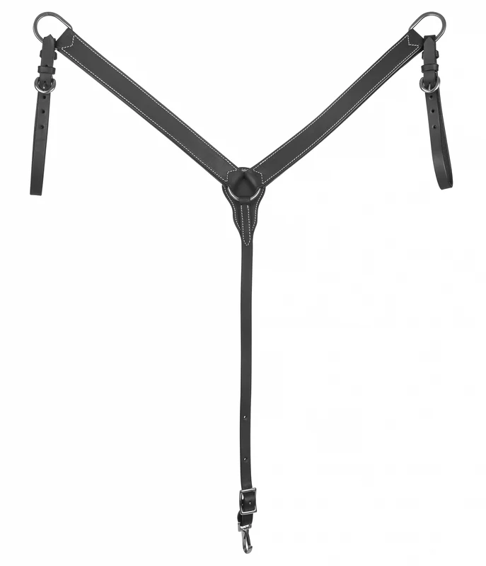 Tabelo Western Breast Collar Black / Horse