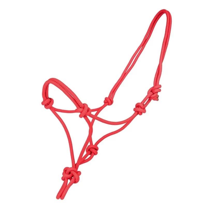 Tabelo Cowboy Rope Halter Red / Horse