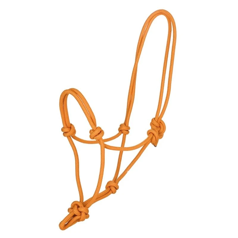 Tabelo Cowboy Rope Halter Hot Orange / Horse