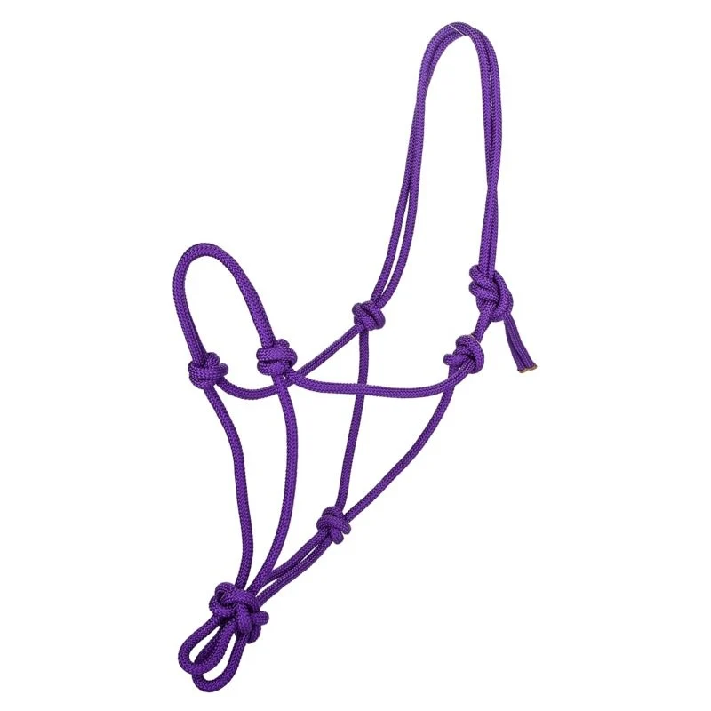 Tabelo Cowboy Rope Halter Purple / Horse