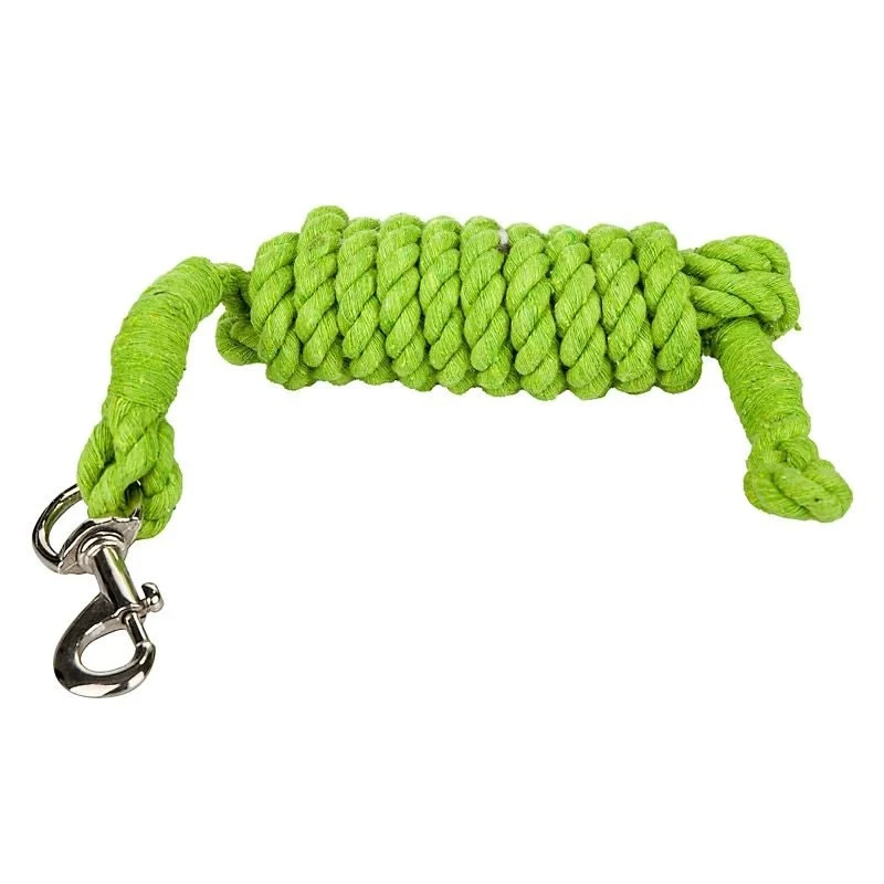 Tabelo Cotton 10ft Lead with Bolt Snap Lime / 10'