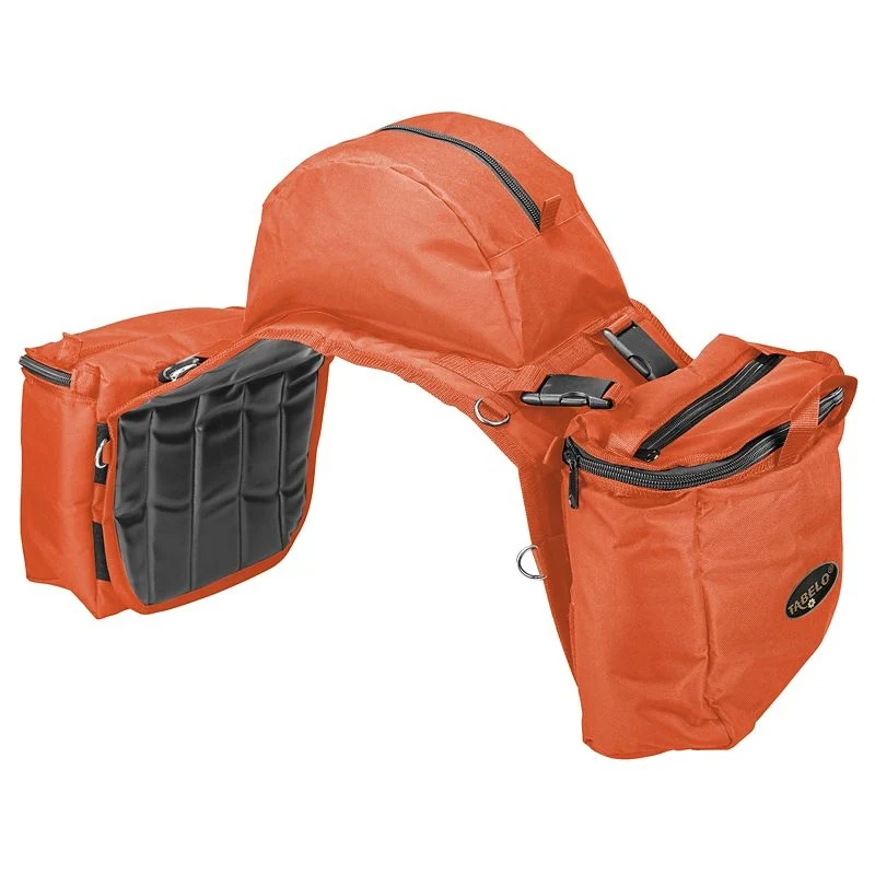 Tabelo Nylon Cooler Saddle Bag with Cantle Orange