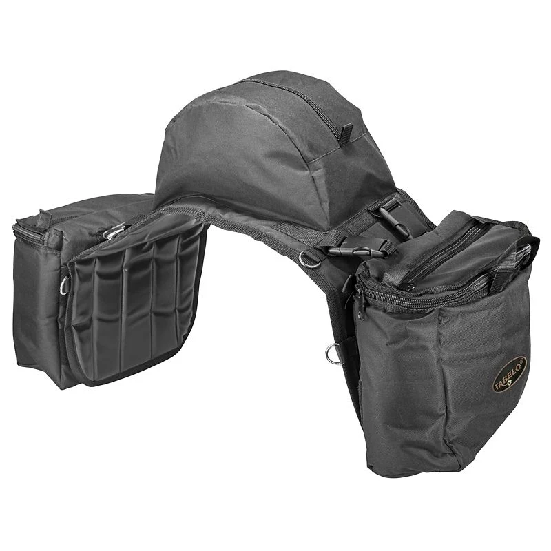 Tabelo Nylon Cooler Saddle Bag with Cantle Black