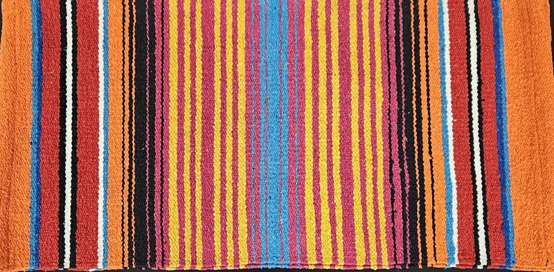 Tabelo Mayan Style Print Saddle Blanket Mayan / 30 x 60
