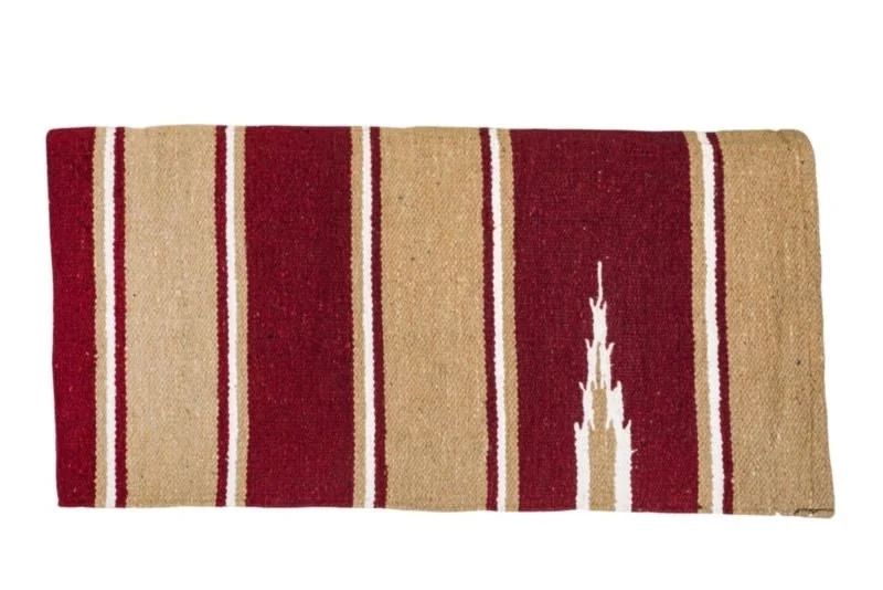 Tabelo Navajo Blanket-Standard Burgundy/Tan / 30 x 60